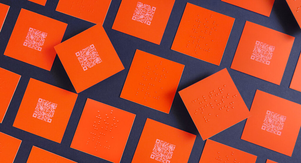tarjetas de visita en braille