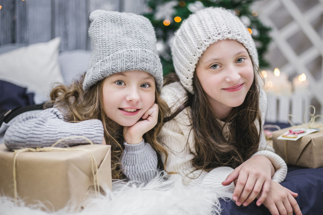 Fotografiar niños en Navidad